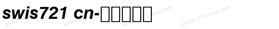 swis721 cn字体转换